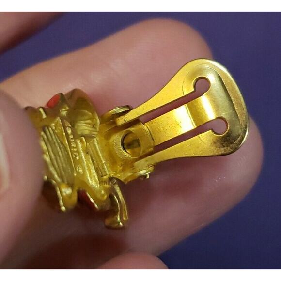 Vintage Disney Winnie the Pooh Clip On Earrings, RJ Design, Original Card - Picture 8 of 9